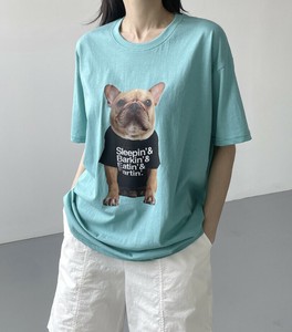 【2025春夏新作】ドッグプリントピグメントTシャツ＜ユニセックス＞