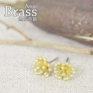 【Angie】 無垢真鍮  ウニフラワーポイント ピアス