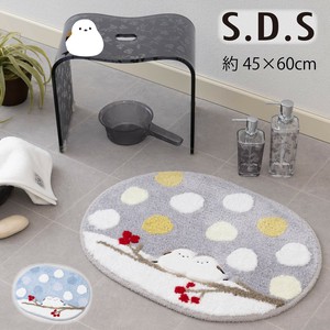 【人気追加アイテム】S.D.S バスマット 雪の妖精 ふわふわ可愛らしい『シマエナガちゃん』/新生活/ギフト