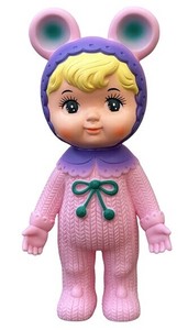 なかよしチャーミーちゃん（2025 SAKURA色・EMC2）・くま耳（ソフビ人形 フィギュア）2024秋新色