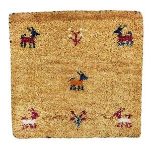 ギャッベ　チェアパッド　約40x40cm　ウール　シートクッション　マット　座布団　ギャベ