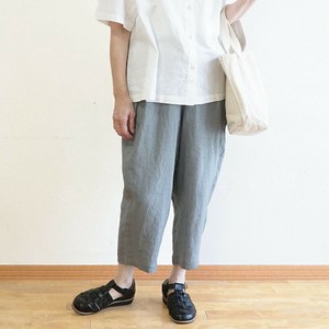 Cropped Pant Linen Tapered Pants Tuck
