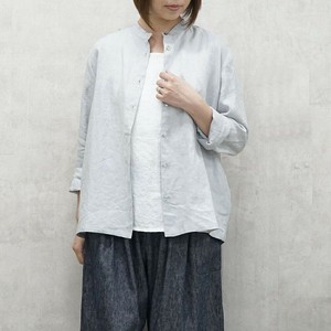 Button Shirt/Blouse Band Collar