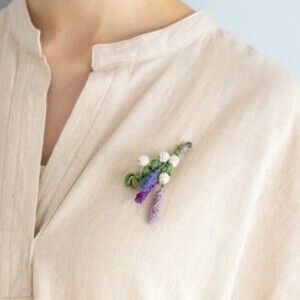 胸针 花朵 公平贸易 钩编 春夏