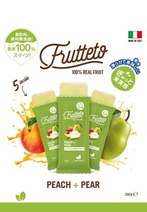 【お菓子】FRUTTETO ピーチ＆ペアー(5個入り)  アイスキャンディー　【無添加】【常温】