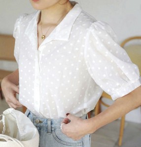 Button Shirt/Blouse Puff Sleeve [S/S NEW]