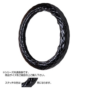 トラックハンドルカバー ロイヤルキルト 黒 シングルステッチ黒 RHK24-K