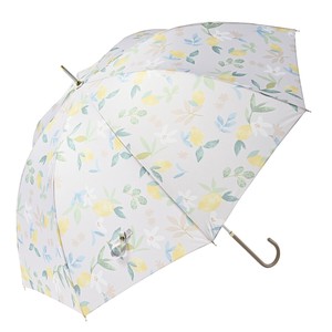 《2025春夏新作》【雨傘】【長傘】レモンガーデン　オシャレ　可愛い　スタイリッシュ　軽量