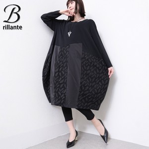 新作　異素材切替モードワンピース 2025新作ss 春夏 BRILLANTE東京（195189）