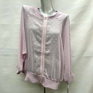 Blouson Jacket Transparency Collarless Raglan Blouson S/S