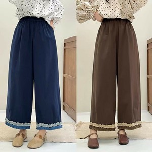 Cropped Pant Ladies fashion Spring Wide Pants