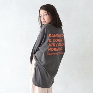 ロゴ L/S Tシャツ　むすめふく　ナチュラル　親子コーデ　姉妹コーデ　リンクコーデ