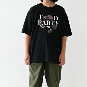 【25SS新作】FOODPARTY Tシャツ　メンズサイズ　カジュアル　おそろコーデ　親子コーデ　リンクコーデ
