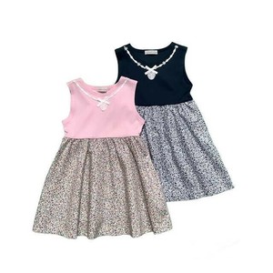 Kids' Casual Dress Floral Pattern 80 ~ 140cm Made in Japan