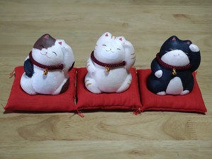 Chigiri-Washi Animal Ornament MANEKINEKO Small 3-types Made in Japan