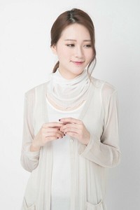 【シルク100％】【おしゃれ】【紫外線カット】【乾燥対策】【吸汗速乾】メッシュネックカバー無地　926