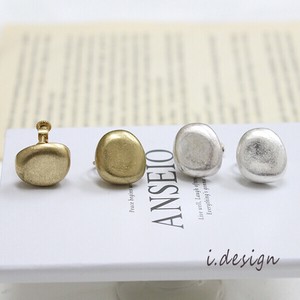 Pierced Earrings Titanium Post Earrings Square Vintage