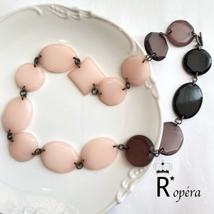 オリジナル ビックパーツ  チェリーピンクxブラック COLOR ネックレス　ハンドメイド　日本製