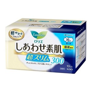 【医薬部外品】ロリエ　しあわせ素肌　超スリム　昼夜兼用30cm　羽つき 13個
