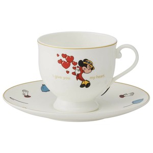 Cup & Saucer Set Mickey Saucer Minnie Skater Made in Japan