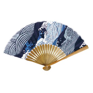 HAMAMONYO Japanese Fan Folding Fan Tenugui 20cm