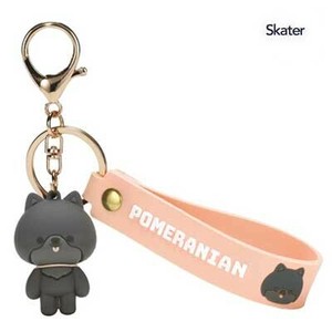 ラバーマスコット付キーホルダー ポメラニアン 犬 ワンちゃん スケーター ZRMKH1