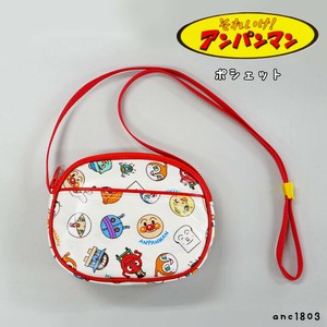 アンパンマン ポシェット ミニショルダー ベビー 幼児 子供 幼稚園 ネックパース キャラクター 総柄