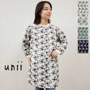 Button Shirt/Blouse Tunic Flowers