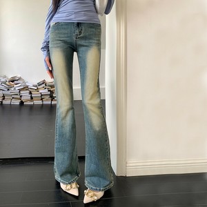 オーバーダイデニムフレアパンツ