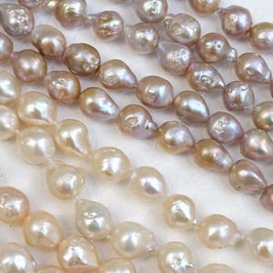 高品質【259. 淡水パール ラウンド バロック ビーズ 10mm -12mm 連】 約40cm 淡水真珠 割引対象外