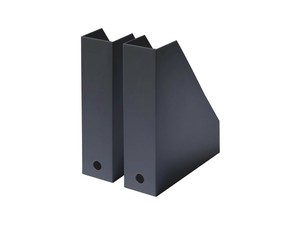 吉川国工業所　A4ファイルボックス2個組　オールグレー　MX-19