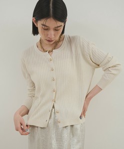 Sweater/Knitwear Ribbed Knit Cardigan Sweater