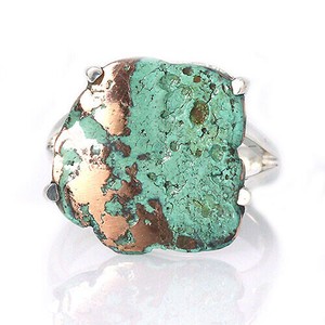 Turquoise/Lapis Lazuli Ring copper
