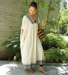 Casual Dress V-Neck Cotton