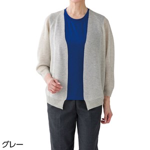 ニットボリューム袖トッパーカーディ(婦人)