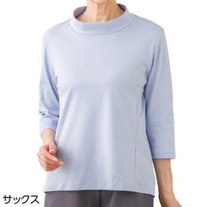 7分袖前身頃切替Tシャツ(婦人)
