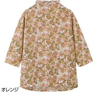 7分袖後ろ長めTシャツ(婦人)
