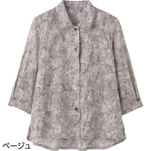 7分袖ワンタッチテープブラウス(婦人)