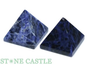 【置き石】ピラミッド型 約30mm ソーダライト (2個セット) ★特価★ 【天然石 パワーストーン】
