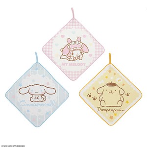 特価品 処分 サンリオ キャラクターズ ふんわりキューティ ループタオル 3枚組 タオル