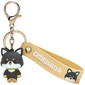 Key Ring Rubber Mascot Skater Chihuahua