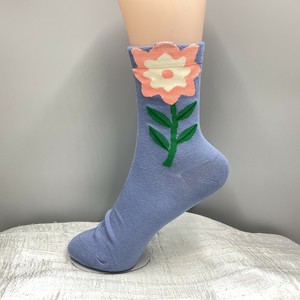 Crew Socks Flower Ladies fashion Socks Flowers