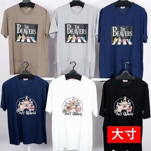 T-shirt T-Shirt Printed Short Sleeve Unisex Men's Cut-and-sew 4-colors