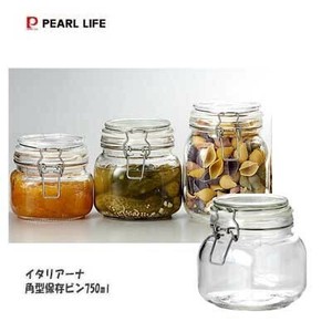 保存容器/储物袋 L尺寸 PEARL METAL珍珠金屬 四角形 750ml