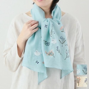 [SD Gathering] Stole Floral Pattern Linen Cotton 160 x 30cm