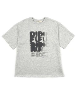 【2025春夏新作】モヤりプリントT ぼかしロゴプリントTシャツ