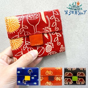 山羊革 手のひら財布【フェアトレード】【本革/軽量】