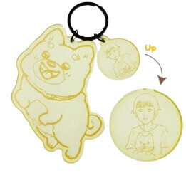 染色アクリルキーホルダー　ねこに転生したおじさん
