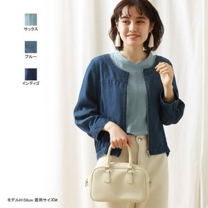 Coat Collarless 7/10 length