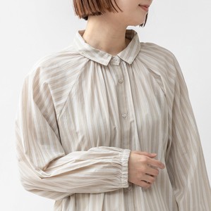 Casual Dress Stripe Shirt Dress Printed 100% Cotton